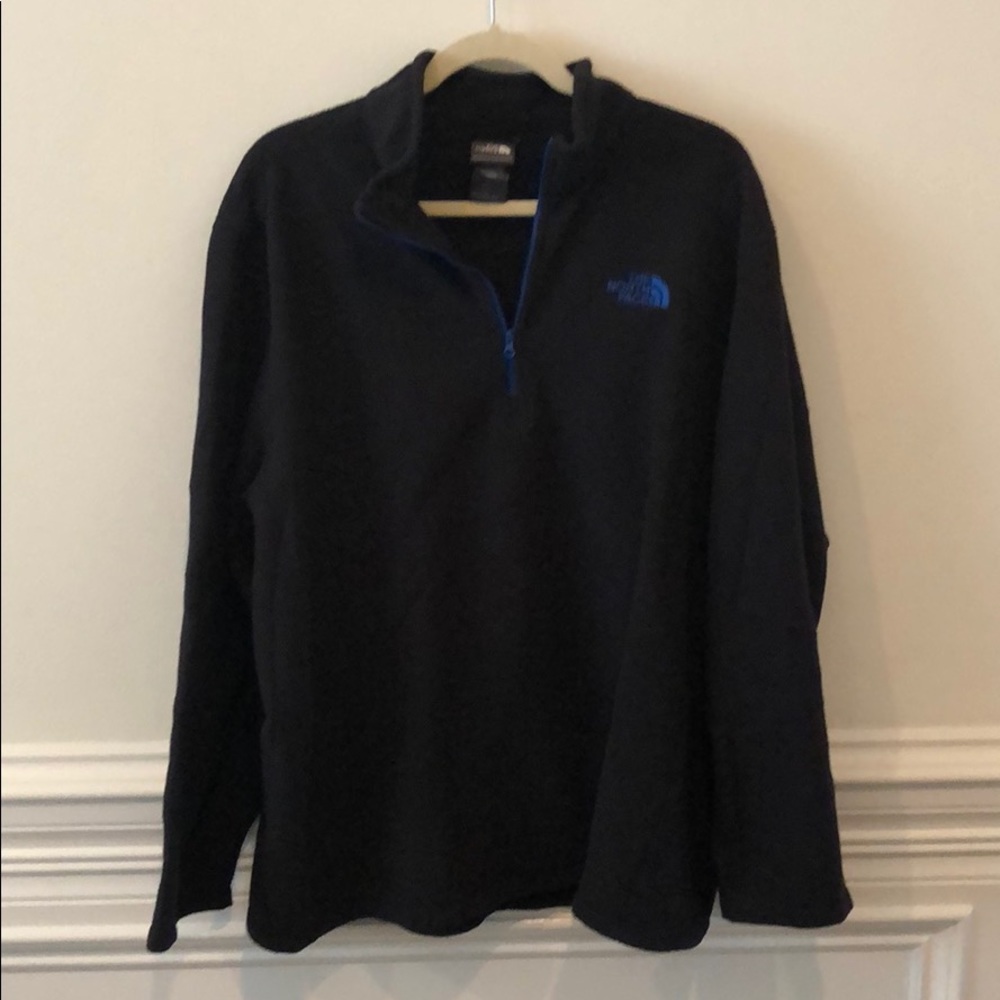 North Face 1/4 fleece pull over worn twice